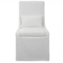  23728 - Uttermost Coley White Armless Chair