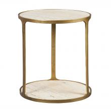  22968 - Uttermost Clench Brass Side Table