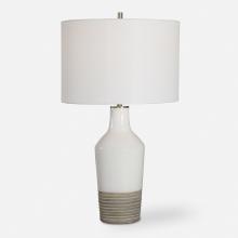  28398-1 - Uttermost Dakota White Crackle Table Lamp