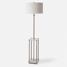  28415 - Uttermost Palladian Antique Brass Floor Lamp