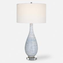  29998-1 - Uttermost Clariot Ribbed Blue Table Lamp