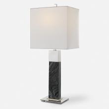  30060-1 - Uttermost Pilaster Black Marble Table Lamp