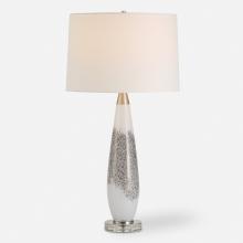  30263 - Quinn White & Silver Table Lamp