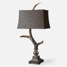  27960 - Uttermost Stag Horn Dark Shade Table Lamp