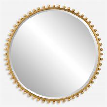  09777 - Uttermost Taza Gold Round Mirror
