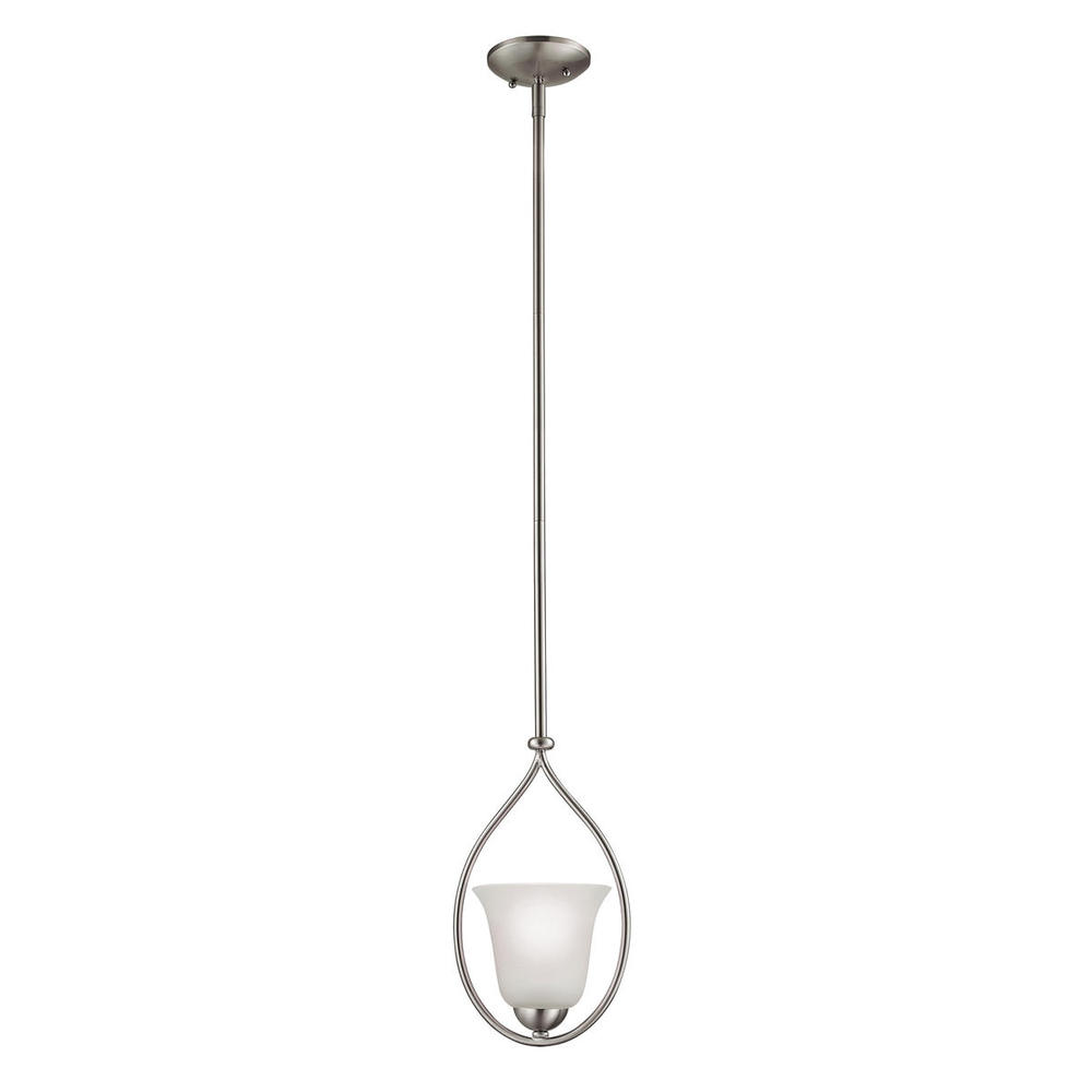 Thomas - Conway 8'' Wide 1-Light Mini Pendant - Brushed Nickel