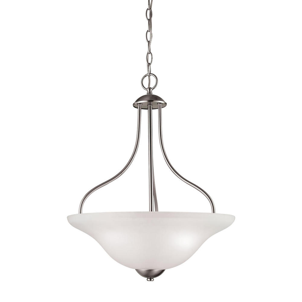 Thomas - Conway 18'' Wide 3-Light Pendant - Brushed Nickel