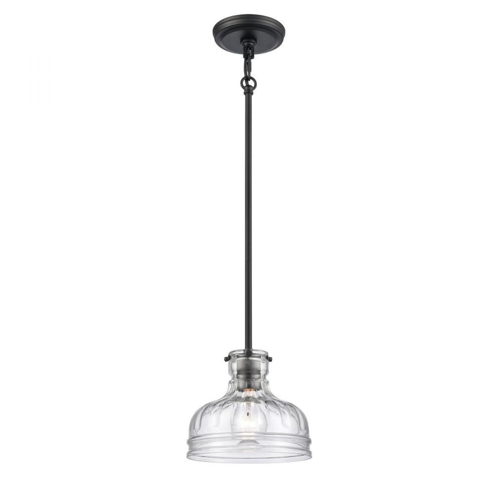 Orinoco 8'' Wide 1-Light Mini Pendant - Matte Black