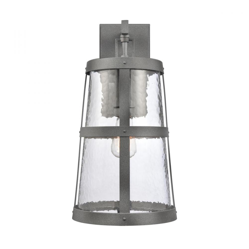 Dakota 18'' High 1-Light Outdoor Sconce - Distressed Zinc