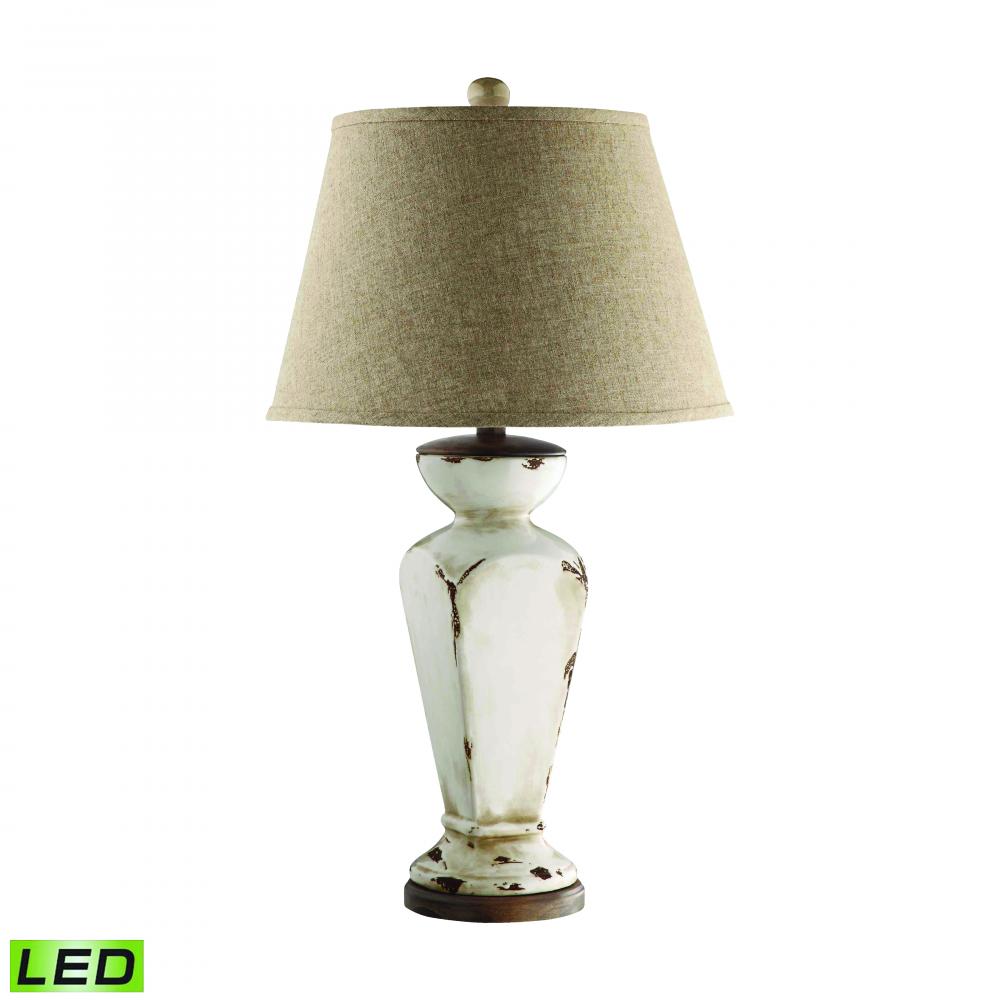 Cadence 32.25'' High 1-Light Table Lamp - Antique Cream - Includes LED Bulb