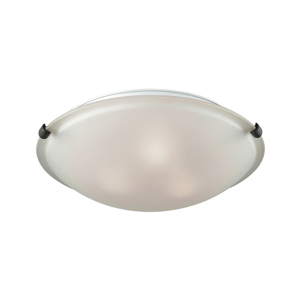 Thomas - Sunglow 17'' Wide 3-Light Flush Mount - Brushed Nickel