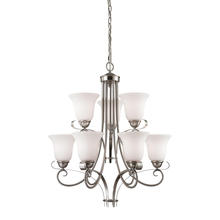  1009CH/20 - Thomas - Brighton 25'' Wide 9-Light Chandelier - Brushed Nickel