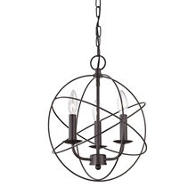  1513CH/10 - Thomas - Williamsport 13'' Wide 3-Light Chandelier - Oil Rubbed Bronze