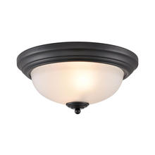  7003FM/60 - Thomas - Basics 13'' Wide 2-Light Flush Mount - Black