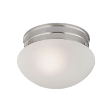  7021FM/20 - Thomas - Mushroom 8'' Wide 1-Light Flush Mount - Brushed Nickel