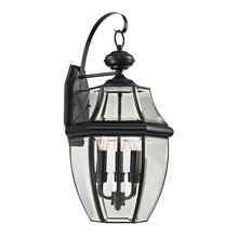  8603EW/60 - Thomas - Ashford 23'' High 3-Light Outdoor Sconce - Black