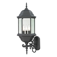  8603EW/65 - Thomas - Spring Lake 25'' High 3-Light Outdoor Sconce - Matte Textured Black