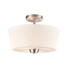  CN310282 - Thomas - Winslow 15'' Wide 3-Light Semi Flush Mount - Brushed Nickel