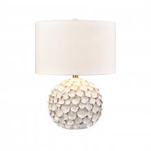  H0019-11083-LED - Gloria 23'' High 1-Light Table Lamp - White Glaze - Includes LED Bulb