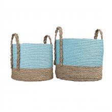  S0077-12112/S2 - Grove Basket - Set of 2 Natural