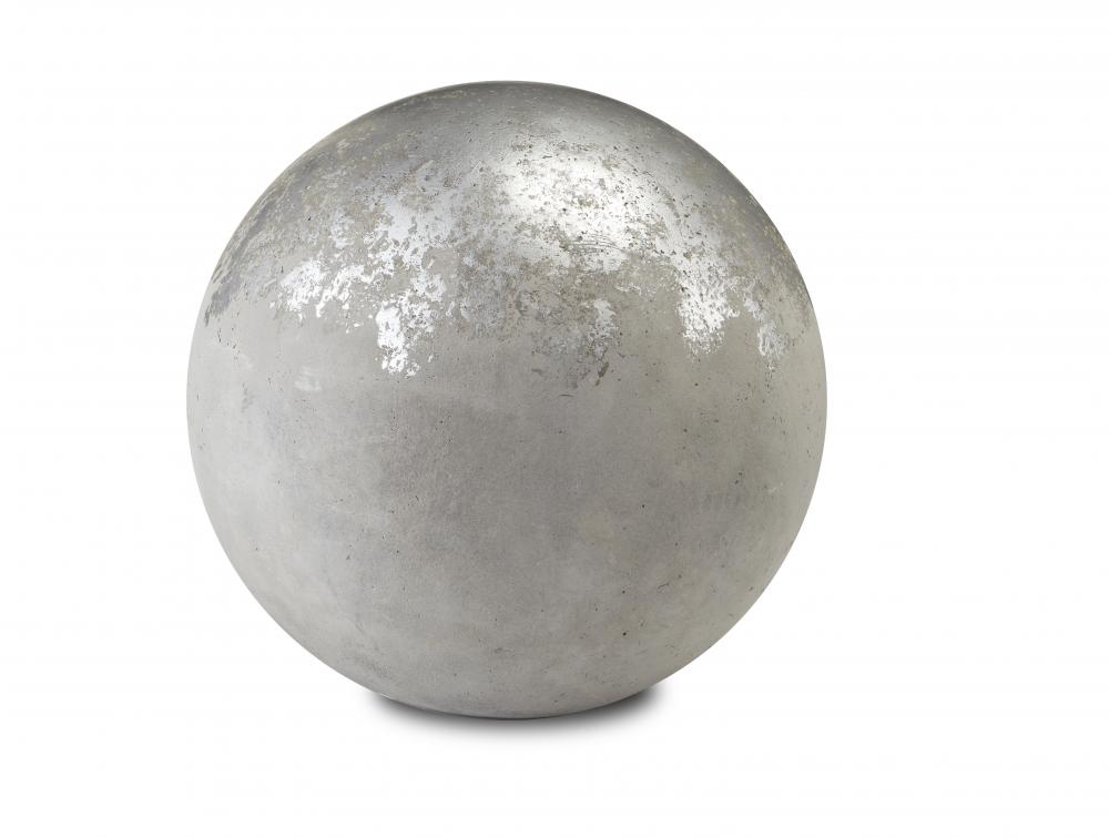 Gray and Silver Medium Sphere