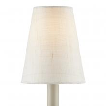  0900-0025 - Ivory Fine Grasscloth Tapered Chandelier Shade