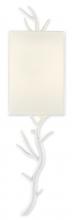  5000-0148 - Baneberry White Wall Sconce, White Shade, Left
