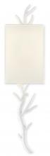  5000-0149 - Baneberry White Wall Sconce, White Shade, Right