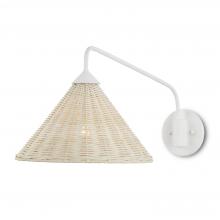  5000-0219 - Basket White Swing-Arm Wall Sconce