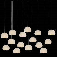  9000-1181 - Virtu 15-Light Linear Multi-Drop Pendant