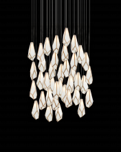  9000-1039 - Glace White 36-Light Round Multi-Drop Pendant