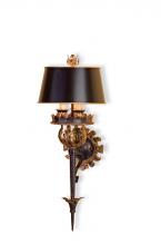  5412 - The Duke Gold Wall Sconce, Bla