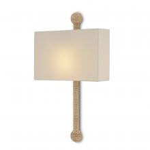  5900-0052 - Senegal Wall Sconce, White Shade
