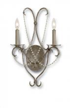  5980 - Crystal Lights Silver Wall Sconce