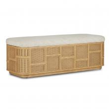  7000-0662 - Anisa Sea Sand Storage Bench, Dunmeyer Parchment