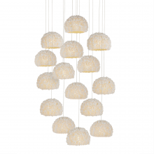  9000-1180 - Virtu 15-Light Round Multi-Drop Pendant