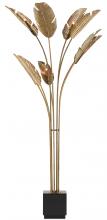  8000-0075 - Tropical Grande Brass Floor Lamp