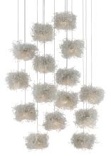  9000-0698 - Birds Nest 15-Light Round Multi-Drop Pendant