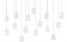  9000-0713 - Dove 15-Light Linear Multi-Drop Pendant