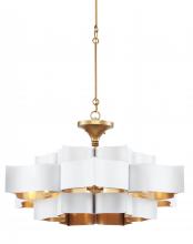  9000-0857 - Grand Lotus Large White Chandelier