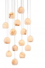  9000-0898 - Lazio 15-Light Round Multi-Drop Pendant