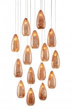  9000-0905 - Rame 15-Light Round Multi-Drop Pendant