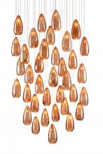  9000-0908 - Rame 36-Light Round Multi-Drop Pendant