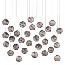  9000-1010 - Palatino 30-Light Linear Multi-Drop Pendant