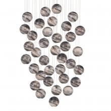  9000-1011 - Palatino 36-Light Round Multi-Drop Pendant