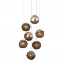  9000-1014 - Pathos 7-Light Round Multi-Drop Pendant