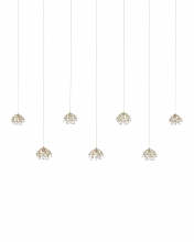  9000-1054 - Crystal Bud 7-Light Linear Multi-Drop Pendant