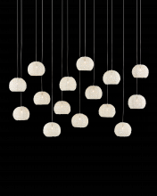  9000-0913 - Piero White 15-Light Linear Multi-Drop Pendant