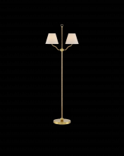  8000-0116 - Sirocco Brass Floor Lamp
