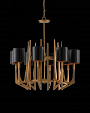 Currey 9000-0332 - Umberto Brass Chandelier